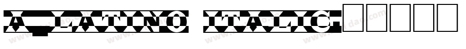 a_Latino Italic字体转换